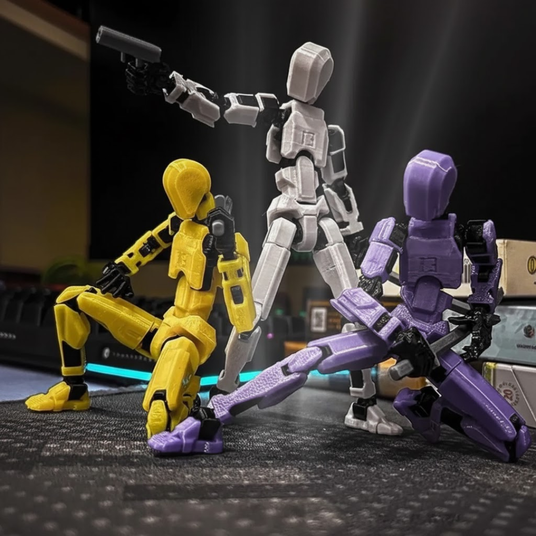 Figura Articulada Dummy 13 Impreso 3D + Armas