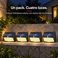 Luces Solares de 138 LED con Sensor Ecoinnova - Pack de 4