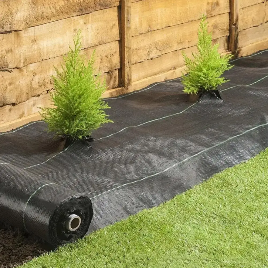 Malla Antihierba Geotextil Permeable Para Jardín E Invernadero 10m
