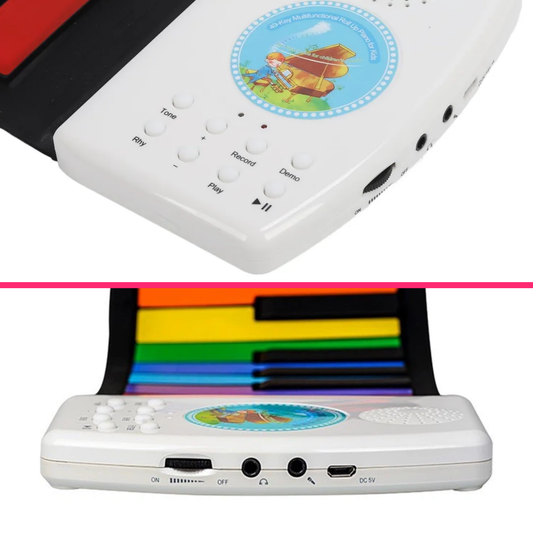 Piano Teclado Infantil 49 Teclas Juguete Educativo Con Micrófono