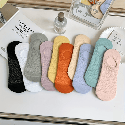 10 Pares De Soquetes Medias Invisibles De Algodón Para Mujer - Muy Moderna Uruguay