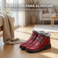 Botines Abrigados con Forro Afelpado - Símil Cuero para Invierno