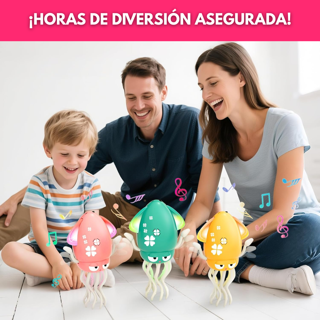 Pulpo Bailarín Eléctrico Recargable Juguete Musical Para Bebés