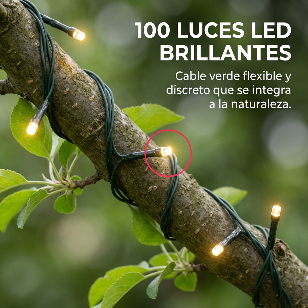 Guirnalda Solar Led Fairy 12m - Ecoinnova