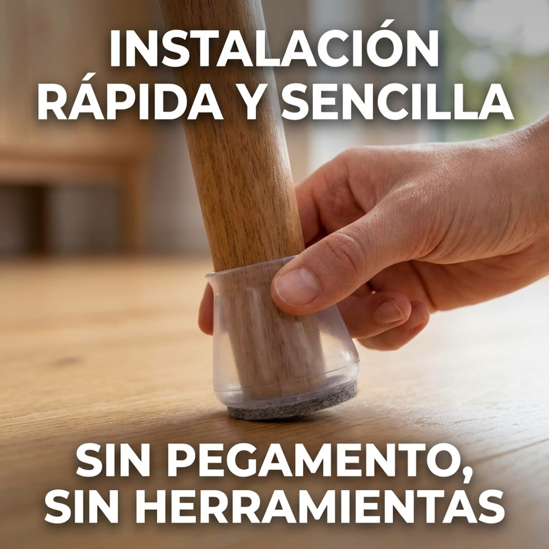 Set x24 Protectores de Silicona para Muebles