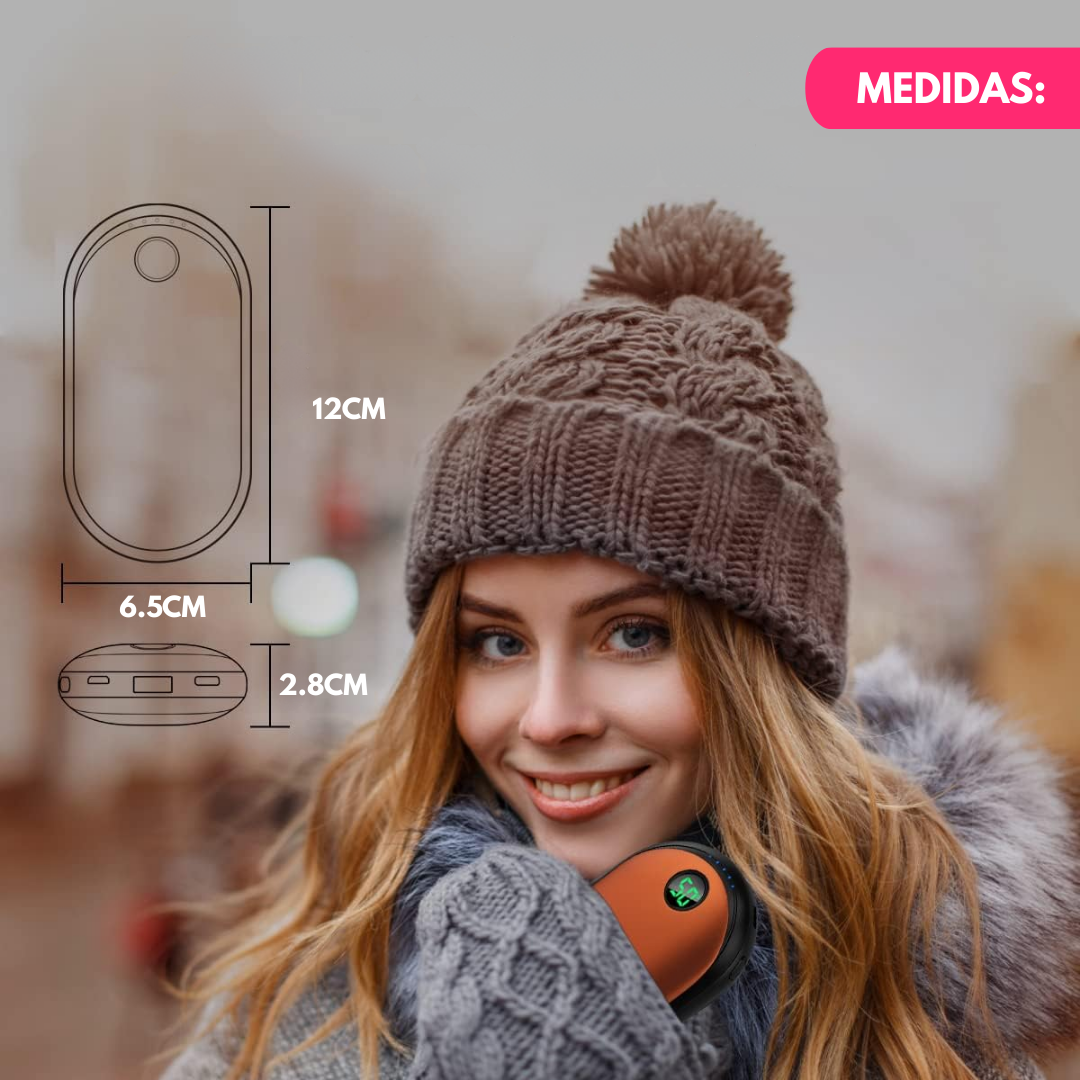 Calentador De Manos Y Powerbank Para Celular Usb Bolsillo