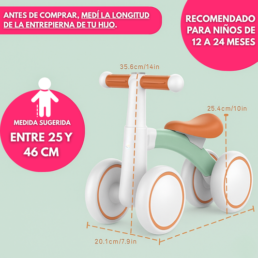 Bici Infantil De Balance Sin Pedales Boso