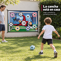 Alfombra de Fútbol con Pelota de Velcro 150x100 cm