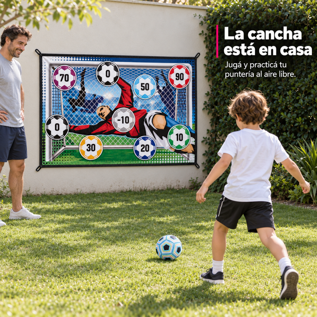 Alfombra de Fútbol con Pelota de Velcro 150x100 cm