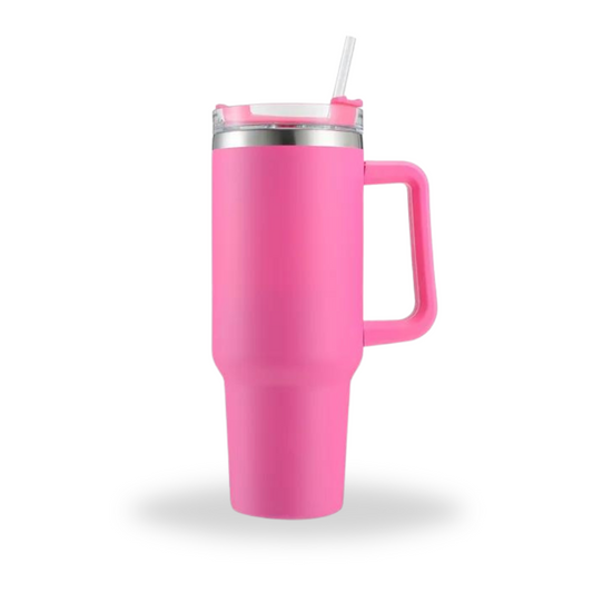 Vaso Térmico 1200ml con Tapa, Sorbito y Agarre Seguro