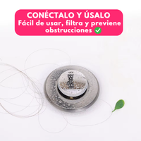 Tapón Cilíndrico Recolector con Filtro para Pileta