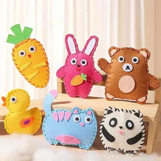 Juego De Costura Infantil Principiantes Kit 6 Diseños Educativo - Muy Moderna Uruguay
