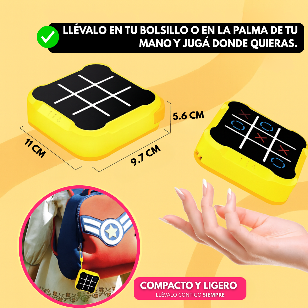 Juego De Mesa Ta Te Ti Electrónico Portátil Diversión Familiar