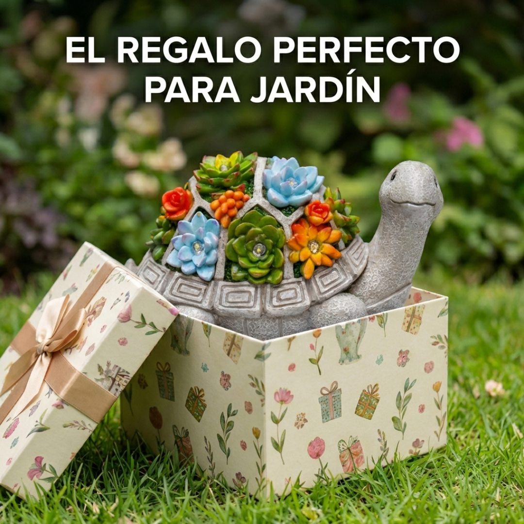 Tortuga Solar Decorativa Con Luces LED Para Jardín Patio Y Balcón - Muy Moderna Uruguay