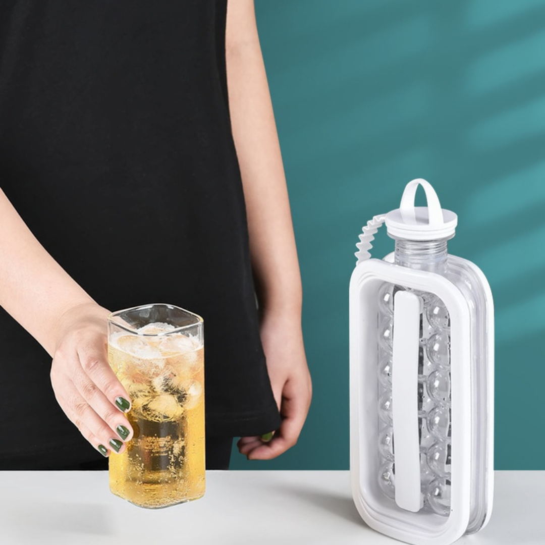 Botella para Crear Bolas de Hielo Plegable