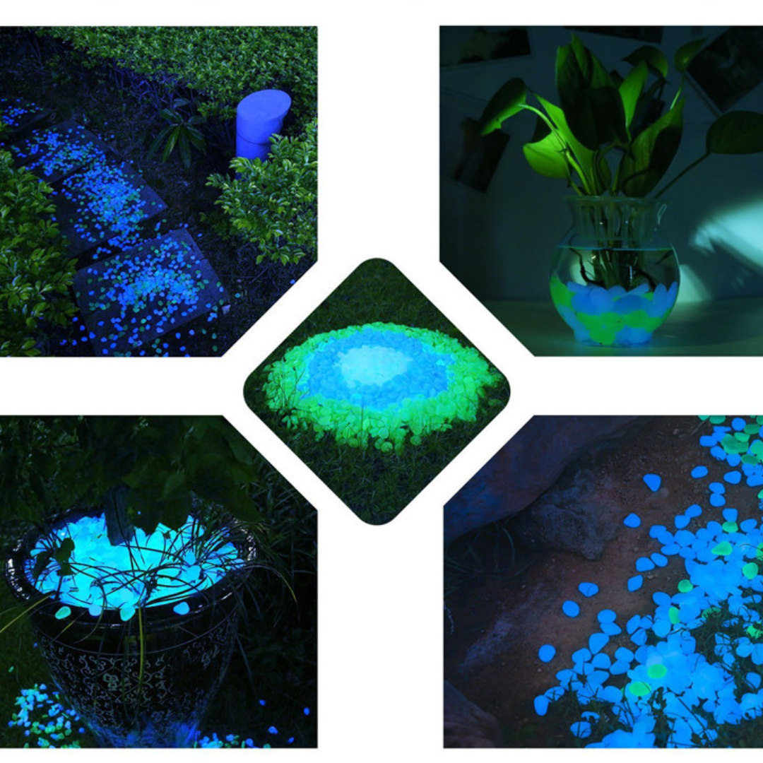 Piedras Fluorescentes para Jardín (200g)