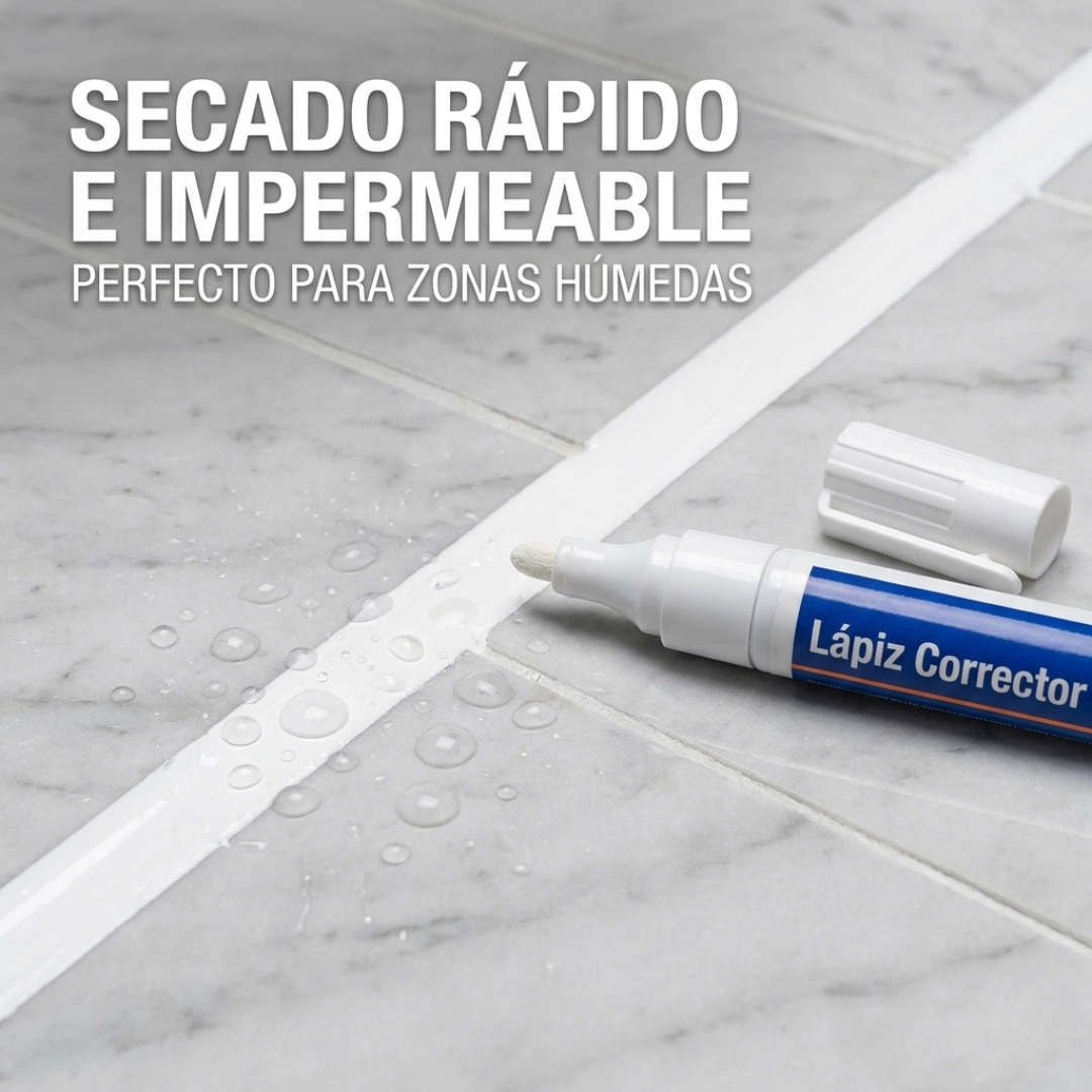 Lápiz Corrector Juntas Azulejos Piso Impermeable Restaurador