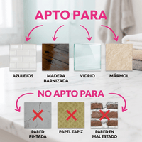 Pack x6 Adhesivos con Tornillo Sin Perforación Para Cocina Y Baño - Muy Moderna Uruguay