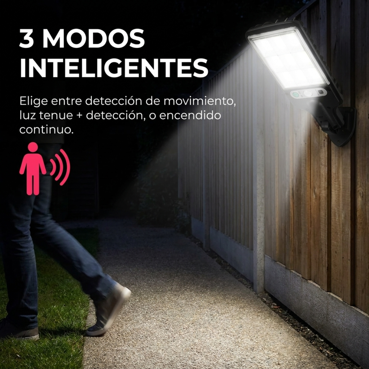Foco Solar LED Alta potencia para Exterior -Ecoinnova