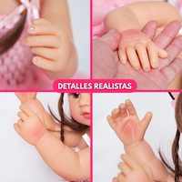 Muñeca Reborn Realista 55cm Con Peluche Juguete Infantil