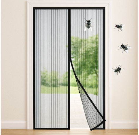 Cortina Mosquitero Magnético Puerta 210x80cm Sin Perforación