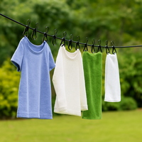 Cuerda Elástica con Palillos Incorporados para Colgar Ropa