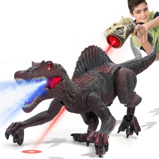 Dinosaurio a Control Remoto con Seguimiento Láser para Niños