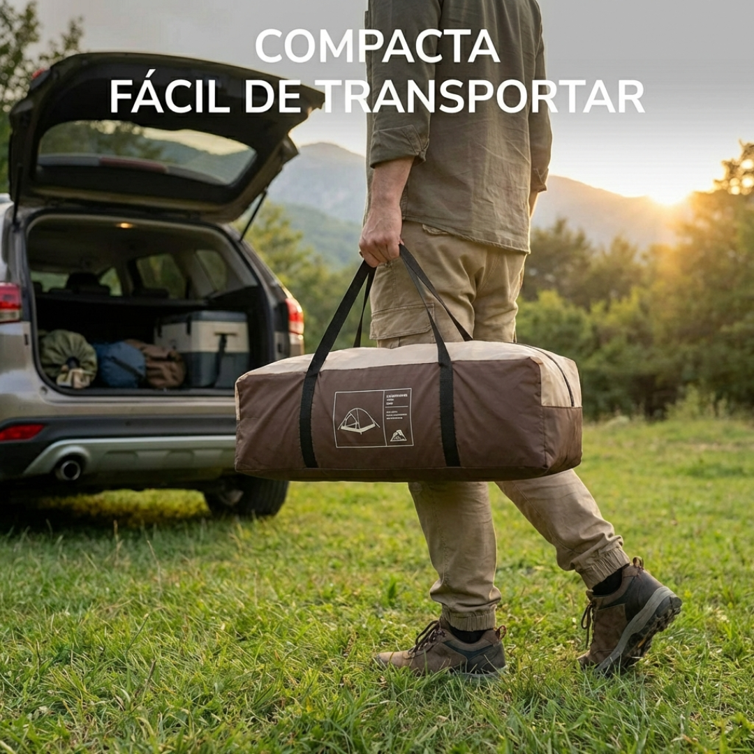 Carpa Autoarmable 3 Personas Tela Oxford Piso Impermeable