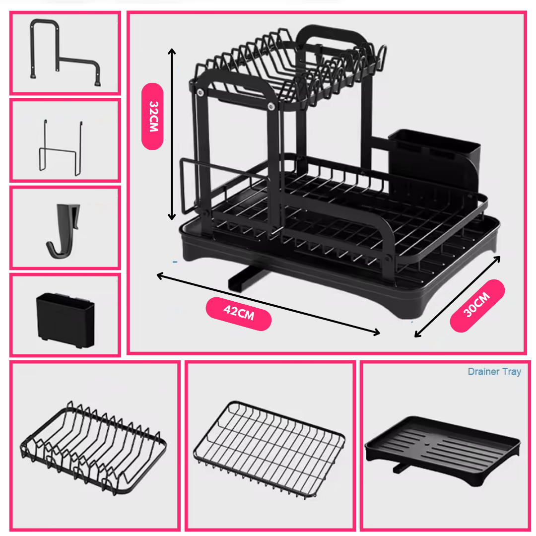 Escurridor Shelf Sobre Mesada Con Drenaje Lateral