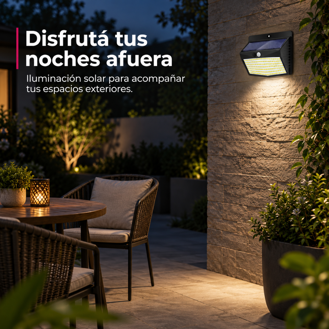 Luces Solares de 138 LED con Sensor Ecoinnova - Pack de 4