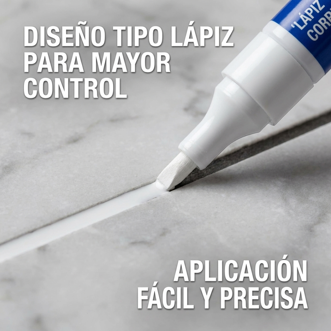 Lápiz Corrector Juntas Azulejos Piso Impermeable Restaurador