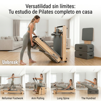 Cama Pilates Reformer Plegable Profesional Con Accesorios Unbreak™