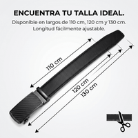 Cinturón De Cuero Para Hombre Con Ajuste Fácil sin Agujeros - Muy Moderna Uruguay