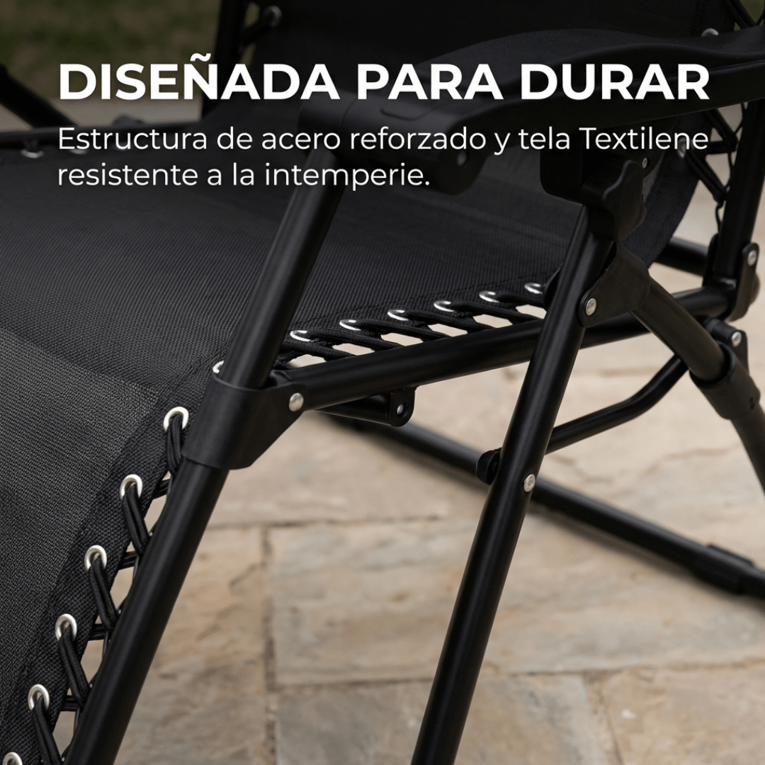 Reposera Reclinable Gravedad Cero Plegable - Muy Moderna Uruguay