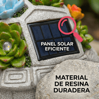 Tortuga Solar Decorativa Con Luces LED Para Jardín Patio Y Balcón - Muy Moderna Uruguay