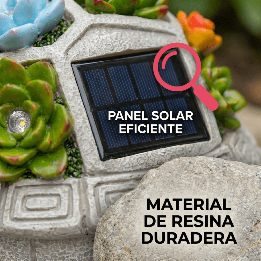 Tortuga Solar Decorativa Con Luces LED Para Jardín Patio Y Balcón - Muy Moderna Uruguay