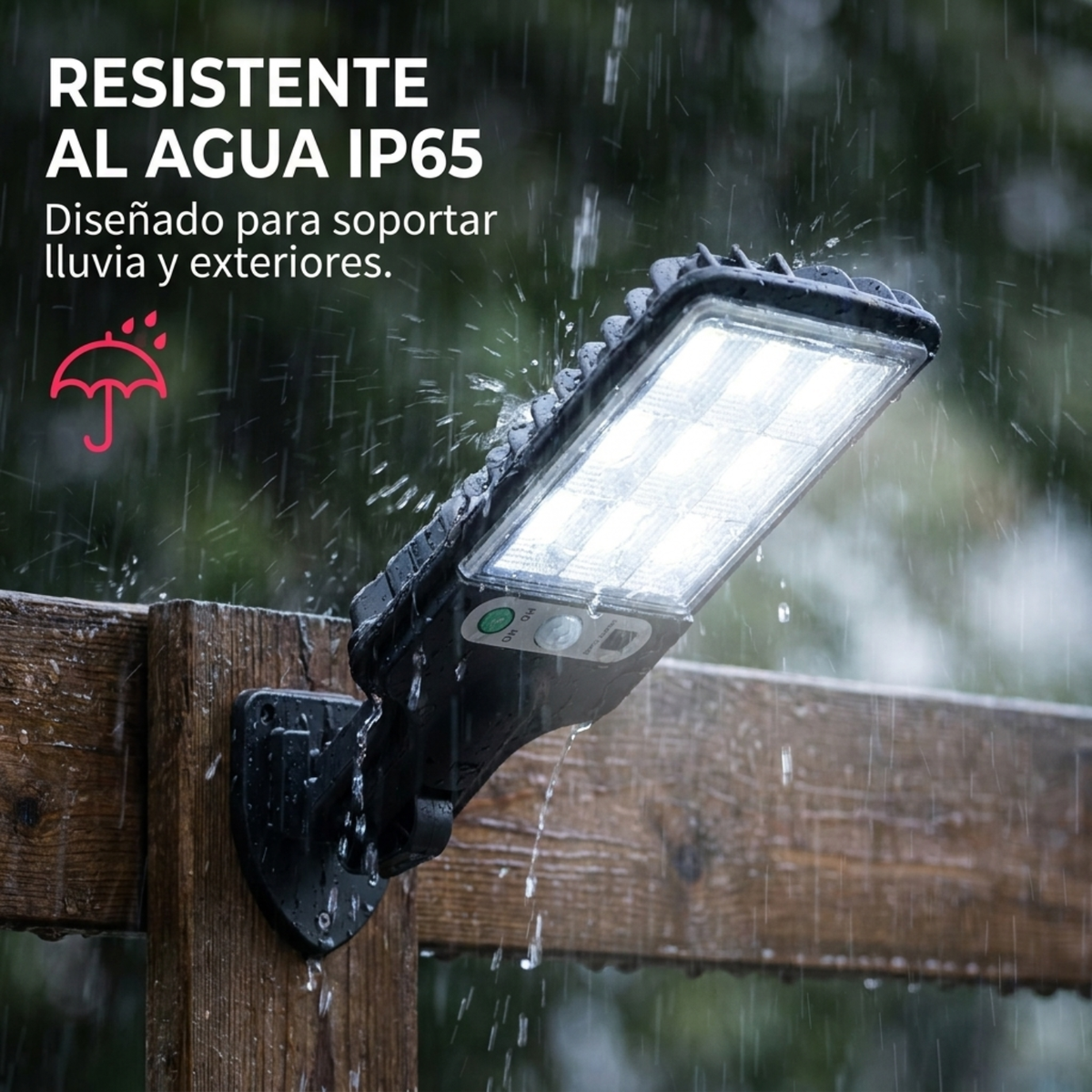 Foco Solar LED Alta potencia para Exterior -Ecoinnova