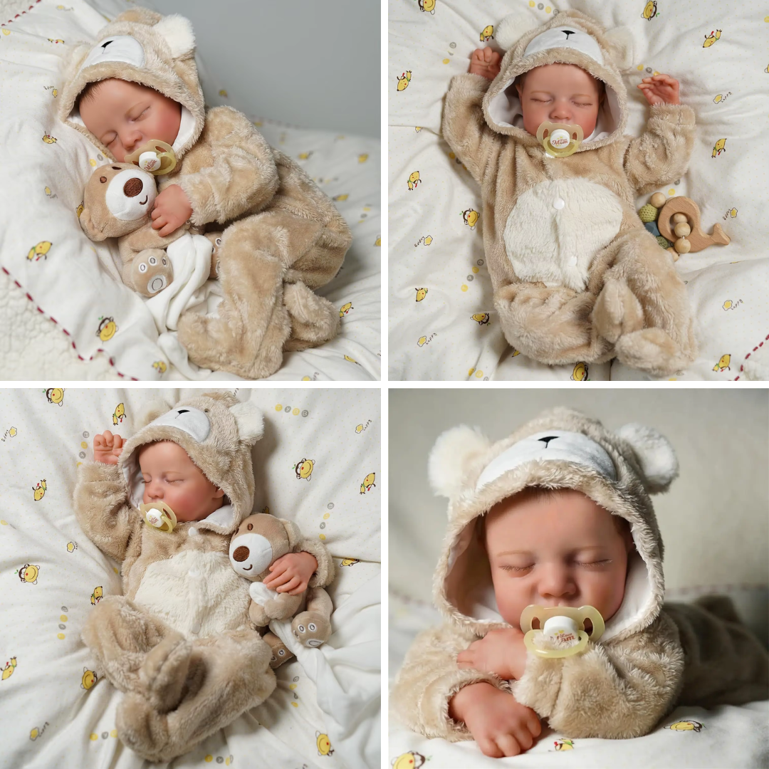 Muñeca Bebé Reborn Realista 45cm Vinilo Suave Recién Nacido