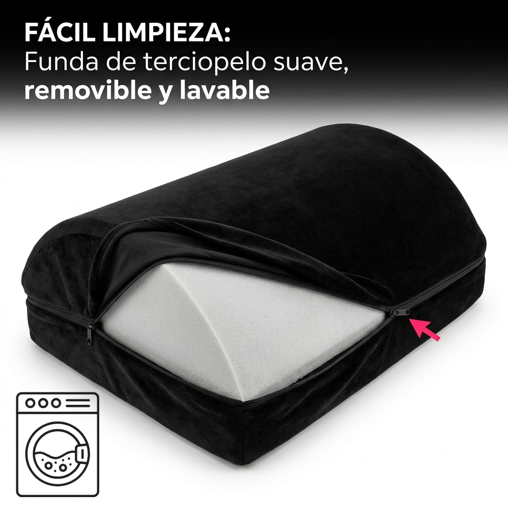 Reposapiés Ergonómico Espuma Memory Escritorio Oficina Suave