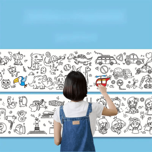 Rollo Gigante de Papel Para Colorear (10 Metros) - Muy Moderna Uruguay