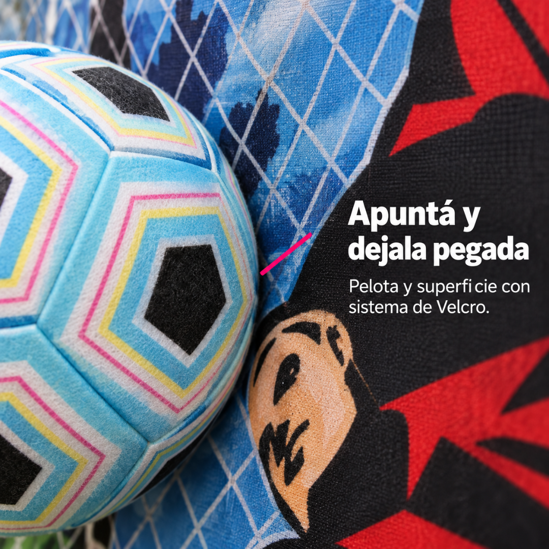 Alfombra de Fútbol con Pelota de Velcro 150x100 cm