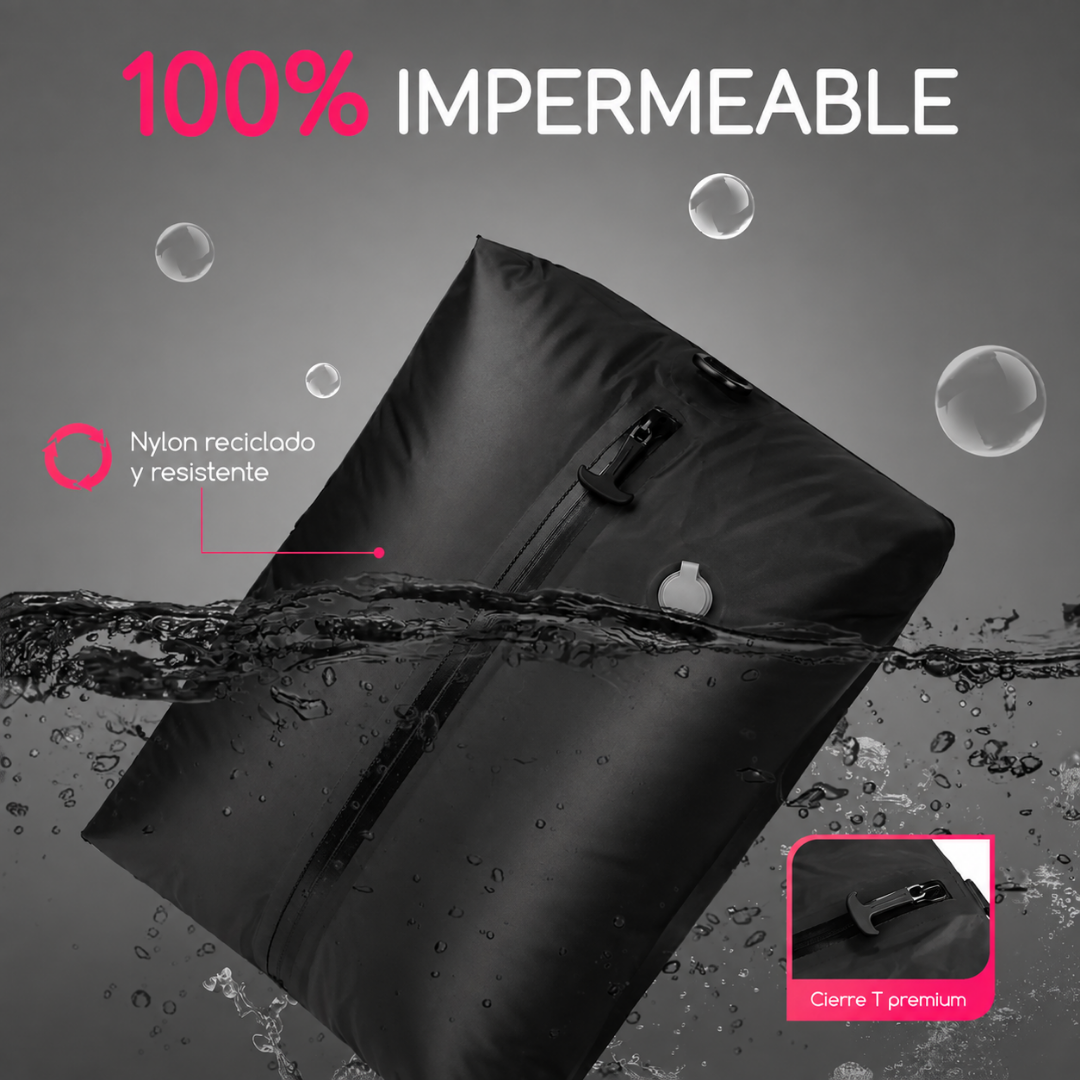 Bolsa de Vacío para Ropa de Viaje 20L con Bomba Integrada Recargable para Valija
