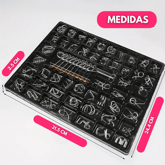 Set x30 Puzzle de Metal Ingenio IQ Para Niños Y Adultos - Muy Moderna Uruguay
