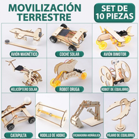 Kit STEM de Madera para Armar – Robot Solar Educativo para Niños