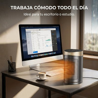 Calefactor Eléctrico Cerámico Oscilante con Control Remoto 1500W