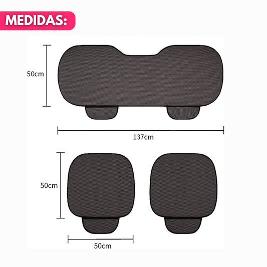 Fundas De Asiento Para Auto Verano Transpirables 3 Piezas - Muy Moderna Uruguay