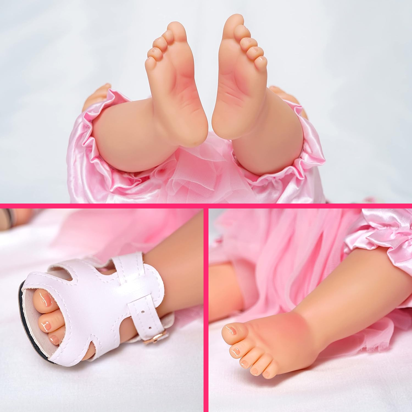 Muñeca Reborn Realista 55cm Con Peluche Juguete Infantil