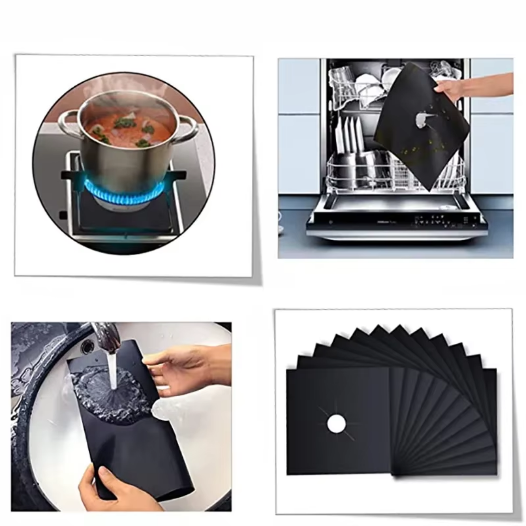 Set x4 Cubre Hornallas de Teflon