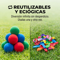 Pack de 30 Bombitas Esponja De Agua Reutilizables - Muy Moderna Uruguay