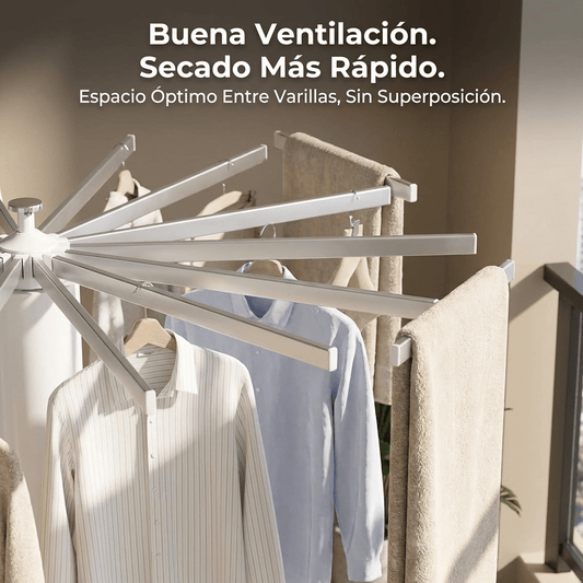 Tendedero De Ropa Plegable Extensible Redondo - Muy Moderna Uruguay